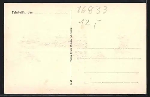 AK Fehrbellin, Hotel Stadt Magdeburg in der Frobenstrasse
