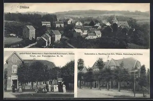 AK Neuenhaus bei Dhünn, Restaurant von Arthur Siebel, Restaurant von Rob. Tönnes in Halzenberg