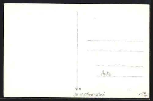 AK Chevrolet-Auto mit dem Kennzeichen IVB-12313, Mädchen auf dem Trittbrett