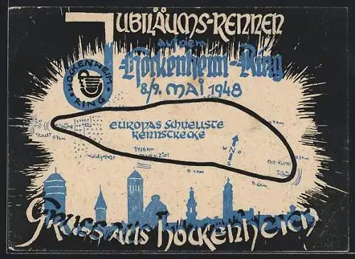 AK Hockenheim, Jubiläums-Rennen auf dem Hockenheim-Ring 1948