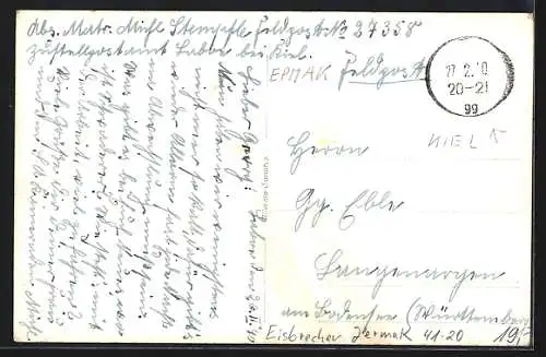 AK Der Eisbrecher Jermak im ewigen Weiss