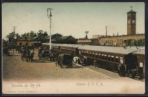 AK Rosario de Sta. Fé, Estación F. C. C. A.