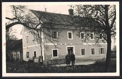 AK Wim bei Wimsbach, Michael Kogler`s Gasthaus und Gemischtwarenhandlung