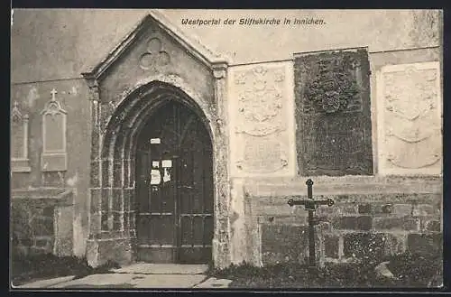 AK Innichen, Westportal der Stiftskirche