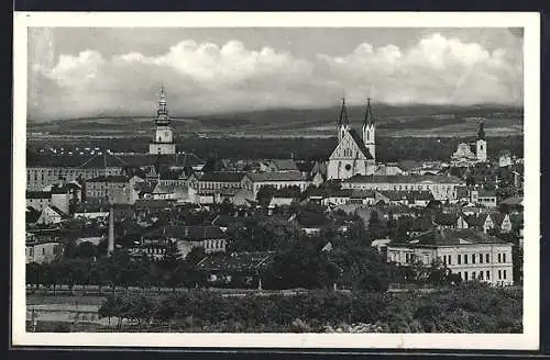 AK Kremsier / Kromeríze, Blick über den Ort