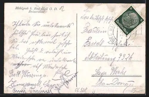 AK Pfarrkirchen bei Bad Hall, Mühlgrub, Gasthaus Bräustüberl