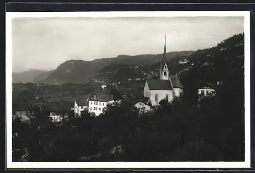 AK Pinzano, Panorama mit Kirche