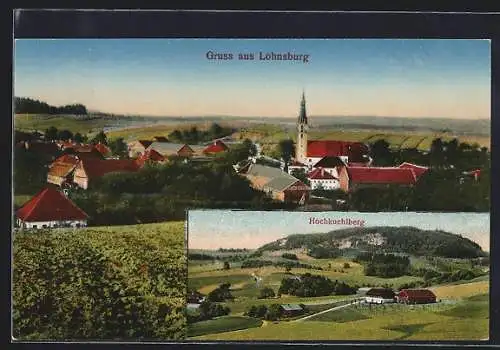 AK Lohnsburg, Teilansicht, Hochkuchlberg