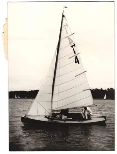 Fotografie Schostal, Ansicht Berlin, HJ-Segelregatta auf dem Tegler See, Segelboottyp Pirat 1938