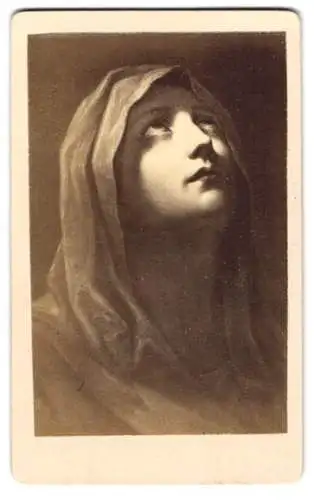 Fotografie unbekannter Fotograf und Ort, Gemälde: Mater dolorosa, nach G. Reni