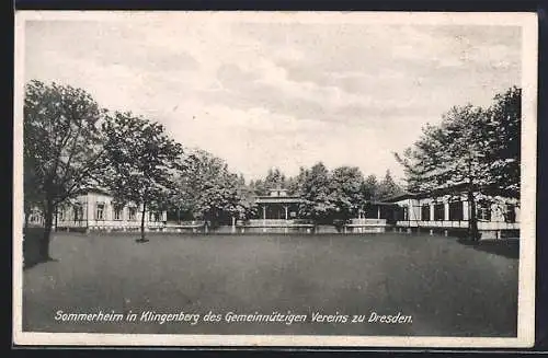 AK Klingenberg / Sachsen, Sommerheim des Gemeinnützigen Vereins zu Dresden