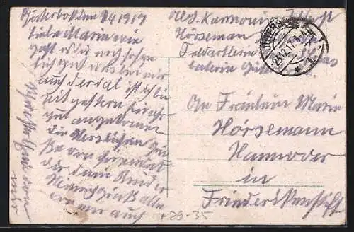 Künstler-AK Jüterbog, Totalansicht mit Damm Thor