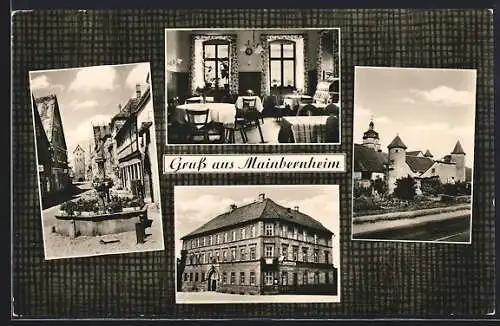 AK Mainbernheim, Gasthaus zum goldenen Löwen, Bes. Otto Bauer