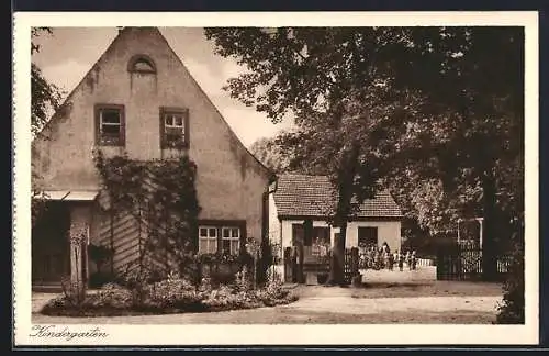 AK Kirchenschönbach bei Wiesentheid, Marienhaus, Kindergarten mit Kindern