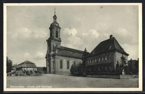 AK Wiesentheid, Kirche und Pfarrhaus