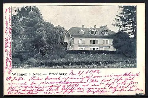 AK Wangen a. Aare, Haus Friedberg