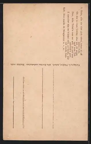 AK Jahnsdorf i. Erzgebirge, Gasthaus zur Morgensonne v. Otto Colditz, Noten und Text zu De Morg`nsonn