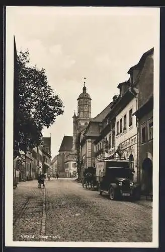 AK Volkach, Hauptstrasse mit Gasthof zum Löwen