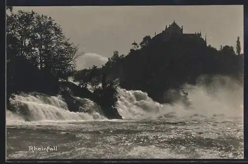 AK Neuhausen, Rheinfall mit Schloss