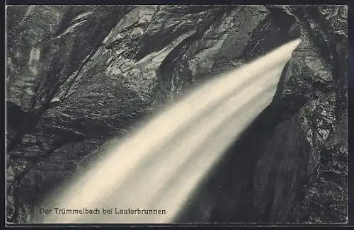 AK Lauterbrunnen, Blick auf den Trümmelbach