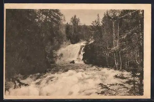 AK Mesnafossene, Blick auf den Wasserfall