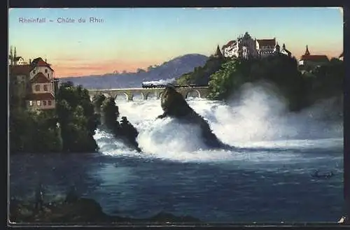 AK Schaffhausen, Rheinfall, Wasserfall