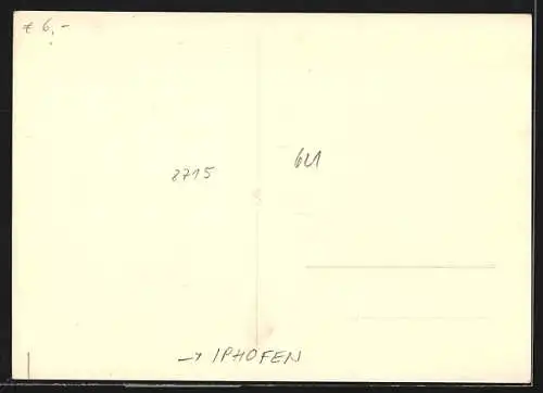 Foto-AK Iphofen, Strassenpartie mit Tor