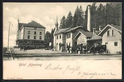 AK Altenberg, Blick auf das Hotel
