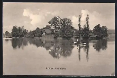 AK Mauensee, Blick auf Schloss Mauensee