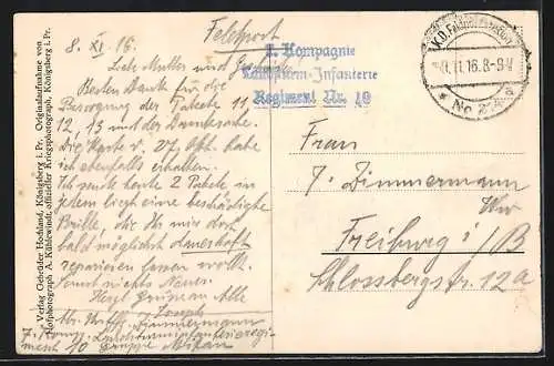 AK Mitau, Marktplatz mit Totalansicht