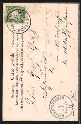 AK Münchner Kindl sitzt auf dem Bierfass mit Massbier und Radi