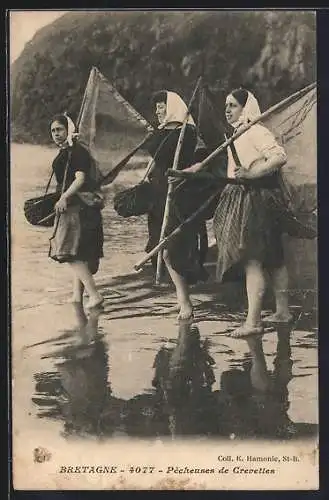 AK St-Brieuc, Pecheuses de Crevettes de la Baie, Frauen beim Fischen