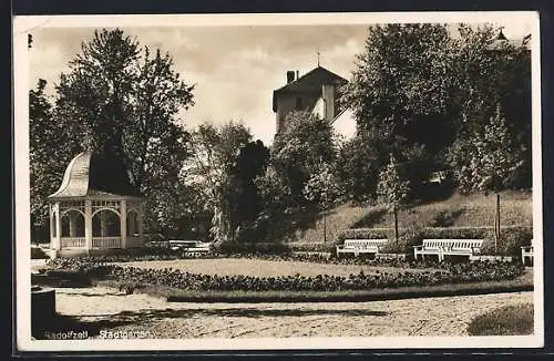 AK Radolfzell, Ansicht des Stadtgartens