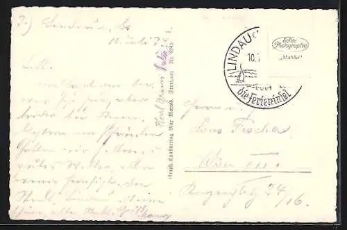 AK Lindau / Bodensee, Hafenmole u. Segelclubhaus