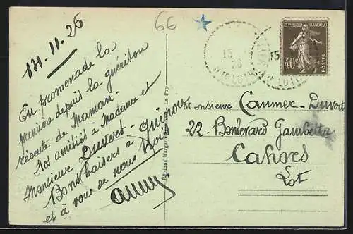 AK St Privat d`Allier, Grotte celtique, type des curieuses cavernes basaltiques