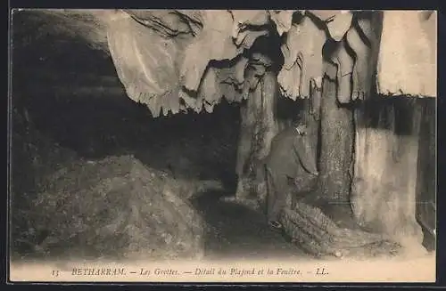 AK Betharram, Les Grottes, Détail du Plafond et la Fenetre