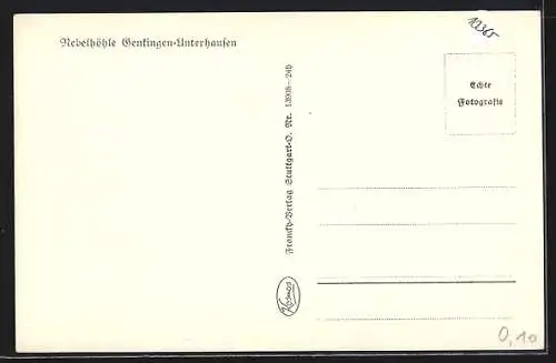 AK Nebelhöhle Genkingen-Unterhausen, Stalagmiten