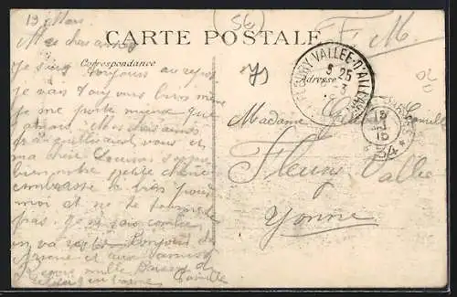 AK Pasly, Les grottes, Carrières où étaient retranchés les Allemands