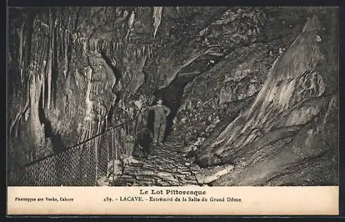 AK Lacave, extrémité de la salle du grand dôme, Höhle