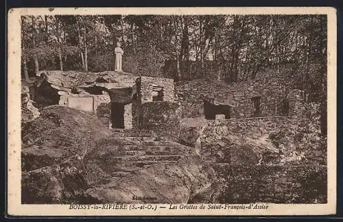 AK Boissy-la-Rivière, Les Grottes de Saiut-Francois-d`Assise