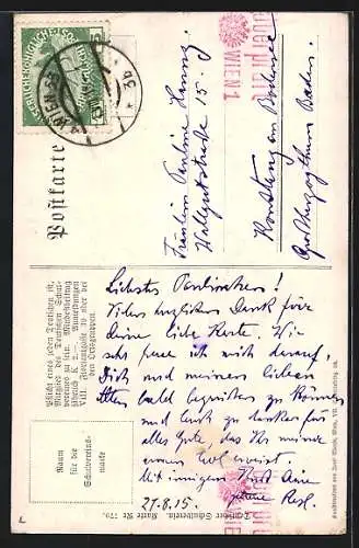 AK Deutscher Schulverein Nr. 779: Und wenn die Sturmglock einst erschallt, Soldaten ziehen in den Krieg