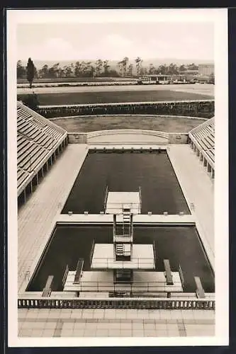 AK Berlin, Olympia 1936, Reichssportfeld mit Schwimmstadion