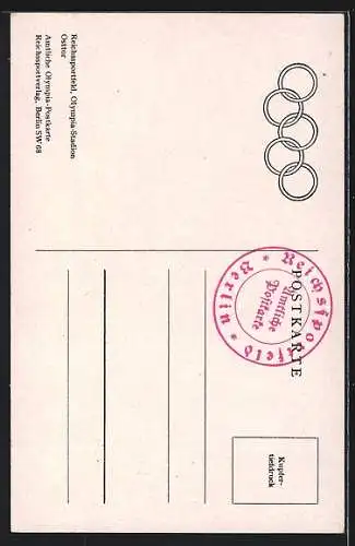AK Berlin, Blick vom Olympiastadion, Olympische Spiele 1936