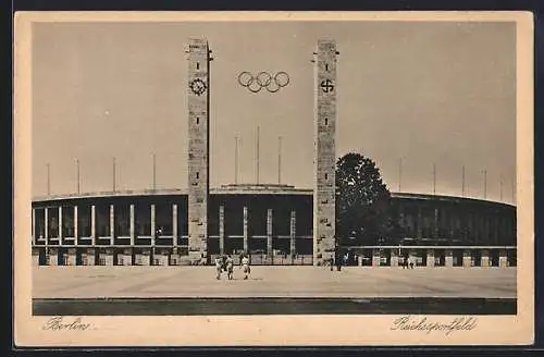 AK Berlin, Reichssportfeld, Eingang