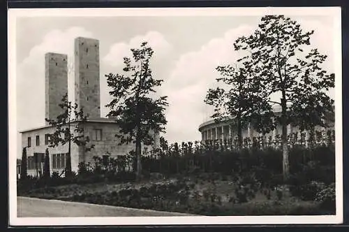 AK Berlin, Olympia 1936, Reichssportfeld, Osttor