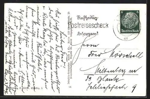 AK Berlin, Olympia, Fliegeraufnahme des Reichssportfelds