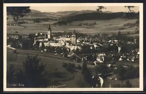 AK Freistadt /O. Oe., Teilansicht mit Kirche