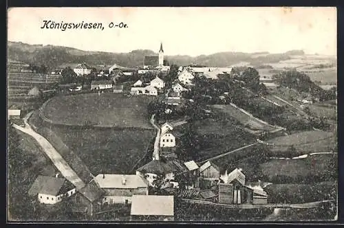 AK Königswiesen /O.-Oe., Panorama mit Strassenpartien