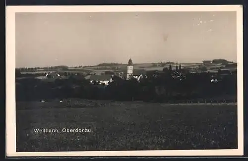 AK Weilbach /Oberdonau, Ortspartie mit Kirche