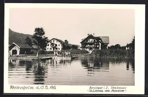 AK St. Lorenz am Mondsee, Ferienheim d. Ö. B. AG